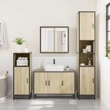  2-dijelni set kupaonskog namještaja boja hrasta sonome drveni Smeđa | shoptok.hr
