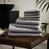 Catherine Lansfield Sivi hitro sušeči frotirni bombažni komplet brisač 8 ks Quick Dry – | Shoptok.si