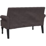  Klupa s naslonom tamnosmeđa 120 x 62 x 75,5 cm od tkanine | Eponuda.ba