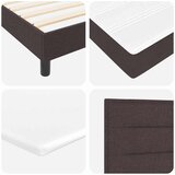  Postelja boxspring z vzmetnico Temno rjava 90 x 190 cm, (5000126663) | Shoptok.si