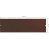 vidaXL balkonski zastor smeđi 90 x 300 cm od tkanine Oxford | shoptok.hr