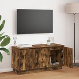 vidaXL TV ormarić Dimljeni hrast 100x38x49 cm Konstruirano drvo u