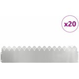  Rubnjaci za travnjak 20 pcs Srebrno 103 x 0,05 x 22 cm | Eponuda.ba