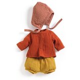 Djeco Pomea - oranžna srajčica in kratke hlače za punčke | Shoptok.si