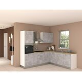 Marinelli Cucine Predsestavljena kotna kuhinja Cassiopea (Š x G: 250 x 225 cm, Z električnimi napravami, Umivalnik desno) | Shoptok.si
