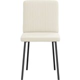  jedilni stoli 6 kosov krem žamet, (21828321) | Shoptok.si