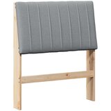  Tapecirani uzglavlje Svijetlo siva 75 cm Čvrsto borovo drvo | shoptok.hr