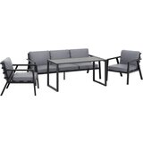  sedežni in jedilni komplet tamworth 4-delni aluminij antracitno siva Cene