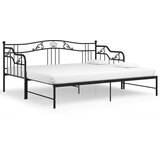 The Living Store Izvlečni posteljni okvir črn iz kovine 90x200 cm - Posteljni Okvir, (21524327) | Shoptok.si