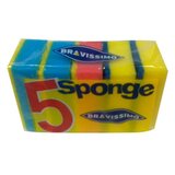 BRAVISSIMO classic sunđer za sudove, 5 komada