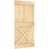 vidaXL Klizna vrata s priborom za montažu 100x210 cm masivna borovina | shoptok.hr