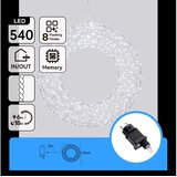 Aigostar LED Spolja&amp;scaron;nja božićna dekoracija 540xLED/6W/230V IP44 hladna bela 45cm krug Slike