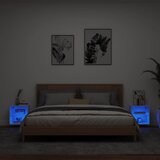  Noćni ormarići s LED svjetlima zidni bijeli | Eponuda.com