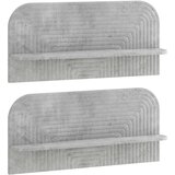  Zidna polica 2 kom. Betonska siva 80,5 x 13,5 x 37,5 cm Cijene
