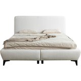 MID.YOU OBLAZINJENA POSTELJA 160 cm x 200 cm , les, umetna masa, tekstil, leseni material krem barve | Shoptok.si