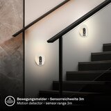 BRILONER 3889015 - led punjivo zidno svetlo sa senzorom taro LED/2,5W/5V 1800 mah crna | Eponuda.com