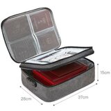 HOMEMATE Organizator za dokumente sive boje 37*27*10cm | ePonuda.com
