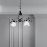  Luster na lancu RETRO 2xE27/60W/230V mat crne boje | Eponuda.com