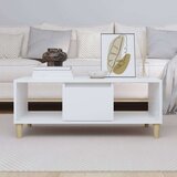  Klubska mizica bela 90x50x36,5 cm inženirski les, (20711591) | Shoptok.si