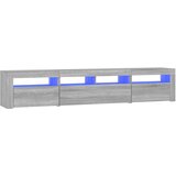 Maison Chic TV omarica - TV stojalo - Televizijska omarica z LED lučkami siva sonoma 210x35x40 cm, (21700549) Cene