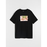 Sinsay Pamučna majica s natpisom Fresh and Juicy | shoptok.hr
