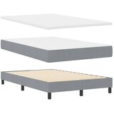 Box spring krevet Svjetlosiva 120 x 190 cm tkanina - Svjetlosiva 120 x 190 cm Dizajn linija | shoptok.hr