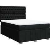  Krevet s oprugama i madracem crni 160x200 cm od tkanine | shoptok.hr