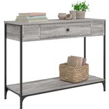  Konzolni stol siva boja hrasta 100x34 5x75 cm konstruirano drvo | shoptok.hr