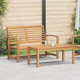  Vrtna klupa i set stolica 2 Komad Smeđa Čvrsto teak drvo | shoptok.hr