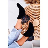 Maciejka Women's Leather Boots Black With Flowers | Shoptok.si