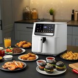Berdsen BD-662 Air Fryer friteza na vroč zrak 6,5 L 1700 W – 8 programov, bela | Shoptok.si