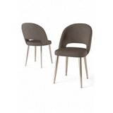 Hanah home set stolica (4 komada) pane cappuccino chrome | ePonuda.com