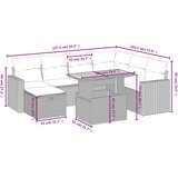  8-dijelni set vrtnih sofa od poliratana s jastucima sivi | shoptok.hr