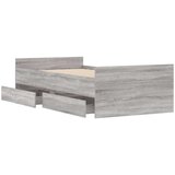  Okvir kreveta s ladicama siva boja hrasta 100 x 200 cm | shoptok.hr