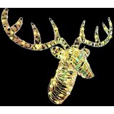 vidaXL Jelenova sani Toplo bela 60 cm PET | Shoptok.si