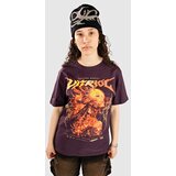 Vitriol Cyber Gothic Glitch Oversized T-shirt plum purple | Shoptok.si