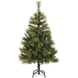 vidaXL Umjetno zložljivo božićno drevo s stožci Zelena 150 cm | Shoptok.si