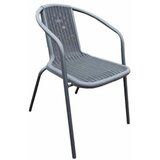 Nexsas baštenska stolica sa čeličnim okvirom i plastičnim sedalom WR-SX026 nica siva 67488 cene