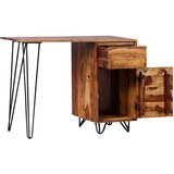 Furnova Pisalna miza z 1 predalom in 1 vrati iz masivnega palisandra, (21925207) | Shoptok.si
