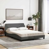  Krevet s madracem Dover tamnosivi 120 x 200 cm od tkanine | shoptok.hr