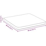  Jastučići za sjedenje 4 pcs Tamnozelena 40 x 40 x 3 cm tkanina | shoptok.hr