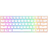 Royal Kludge RK61 RGB mehanička tipkovnica, crveni prekidači, bijela, UK layout | shoptok.hr