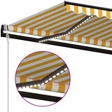  Automatska tenda sa senzorom LED 450 x 350 cm žuto-bijela | shoptok.hr