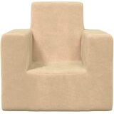  Dječja fotelja krem od mekanog pliša Krema Chair | Shoptok.si