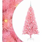 vidaXL Božično drevo med 150 LED z stojalom Roza 150 cm PVC, (5000067157) | Shoptok.si