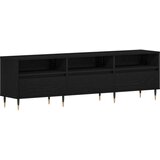 TV ormarić Crna Hrast 150x30x44 5 cm Odabrani materijal | shoptok.hr