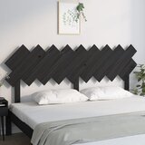  Uzglavlje za krevet Crno 178x3x80,5 cm od masivne borovine | shoptok.hr