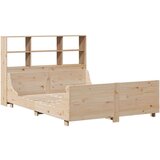 vidaXL Krevet s regalom za knjige bez madraca 140x190 cm masivno drvo | shoptok.hr