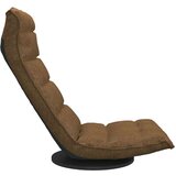 vidaXL Vrtljiv talni stol rjavo blago | Shoptok.si