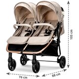 Lorelli Kolica za blizance Duo, Sa torbom, Bež | Eponuda.com